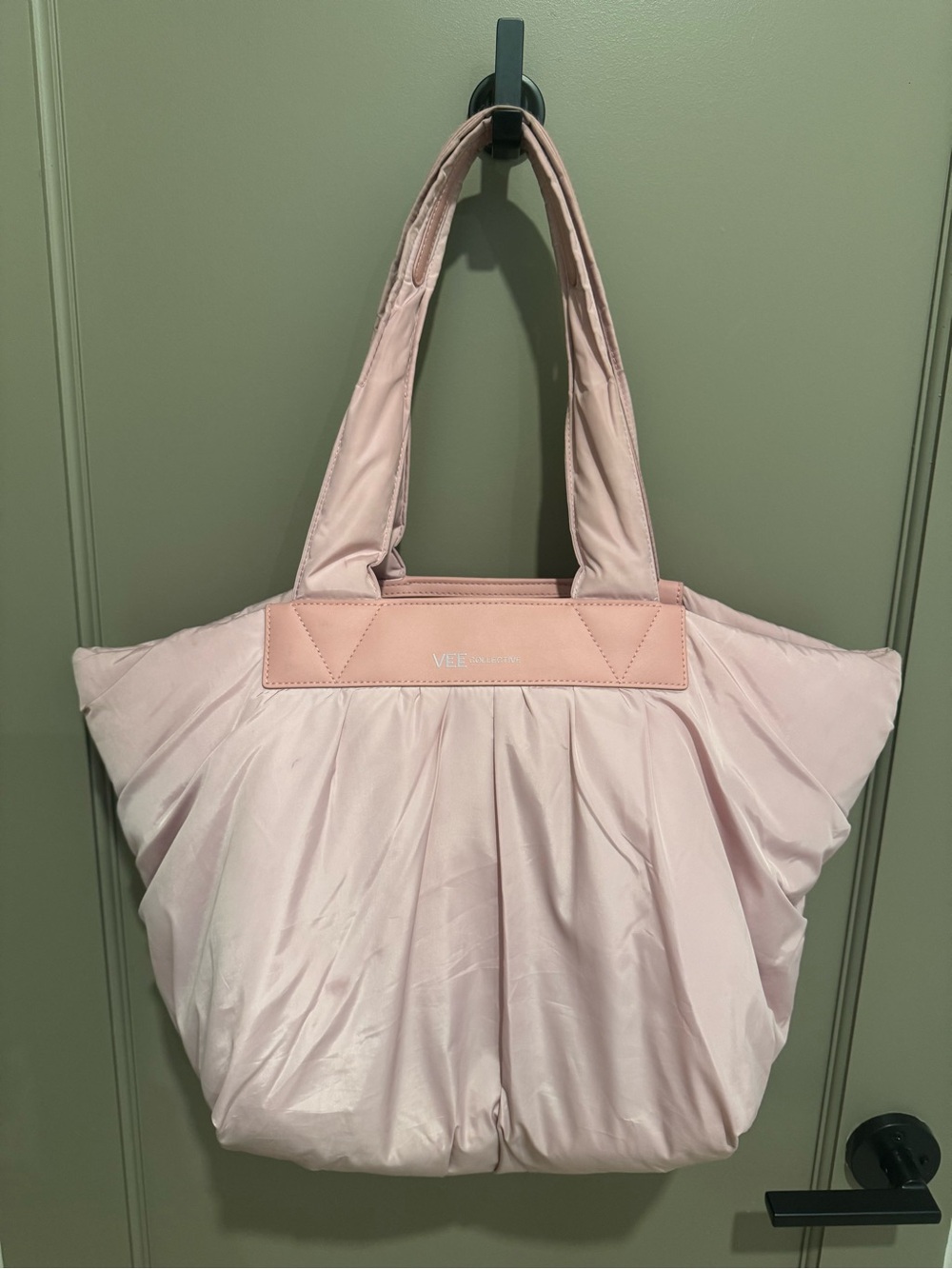 VEE Collective Blush Pink Quilted Tote Bag
